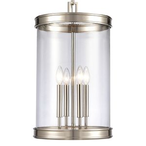 Mendoza 12.75'' Wide 4-Light Pendant - Polished Nickel 4