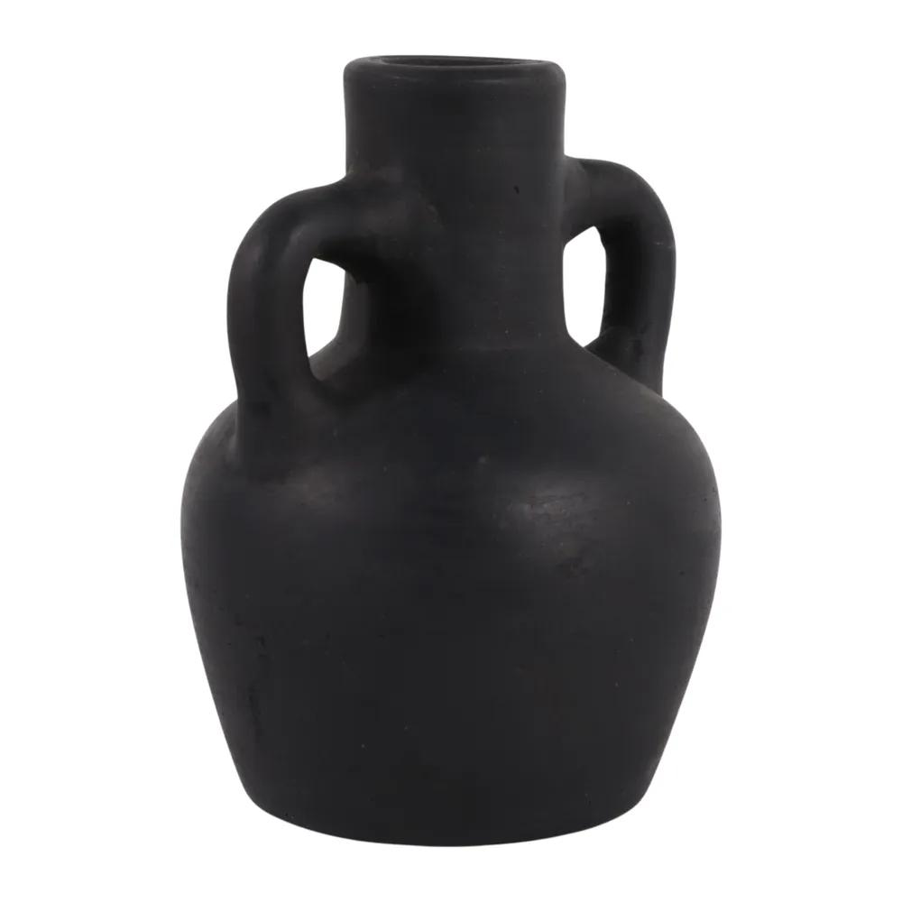 FARLEYBEACH BLACK VASE 6 (IN)
