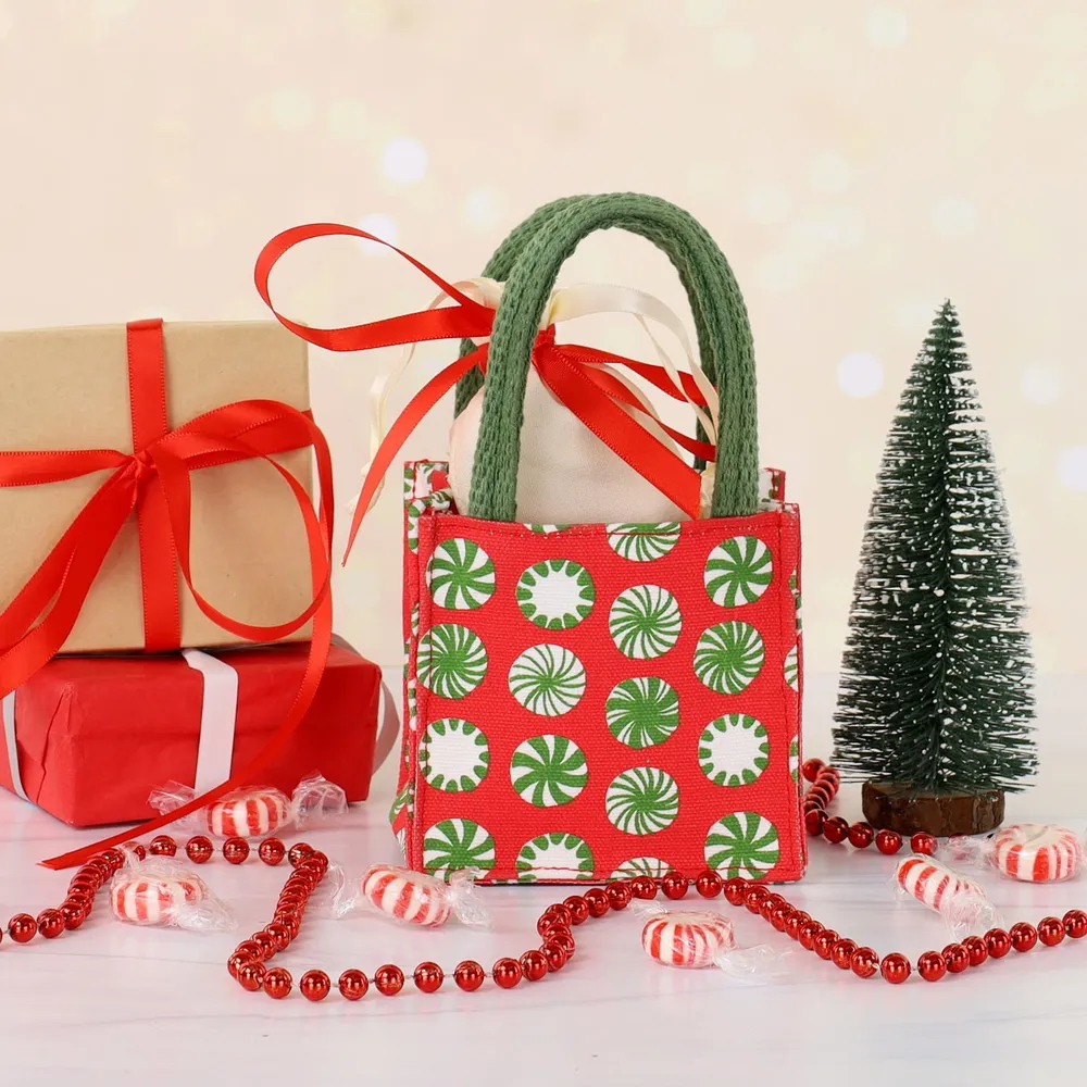 Peppermint Candy Small Tincy Wincy Reusable Gift Bag