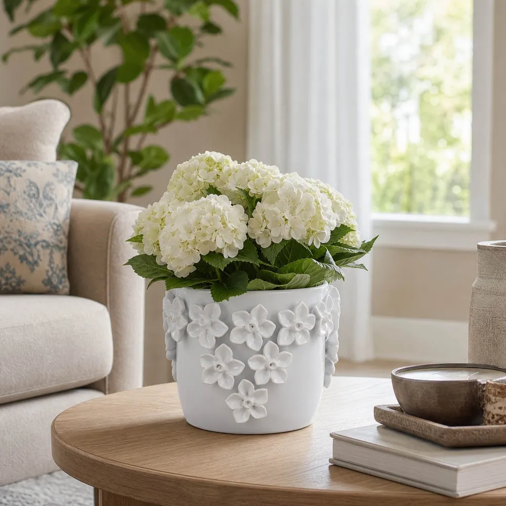 ELWINCROSS WHITE PLANTER 7 (IN)