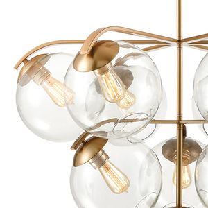 Collective 36'' Wide 10-Light Chandelier - Satin Brass 3