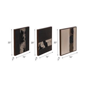 LINDENHOLM SET OF 6 BROWN ART 20 (IN) 9