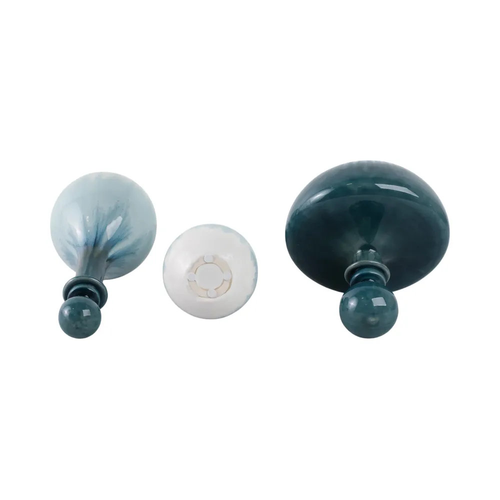 HOLDENCLIFF SET OF 3 BLUE VASES 14 (IN)