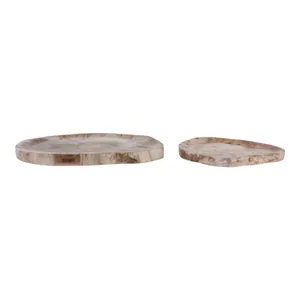 GLENSTONE SET OF 2 BROWN TRAY 2 (IN) 4