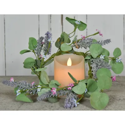 Lavendar Eucalyptus 4.5in Candle Ring