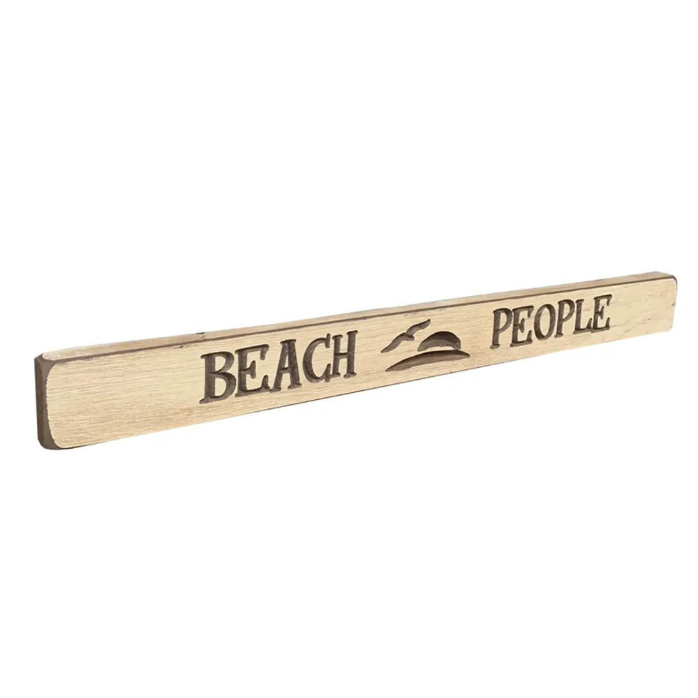 18" USA BEACH PEOPLE BARNWOOD SIGN