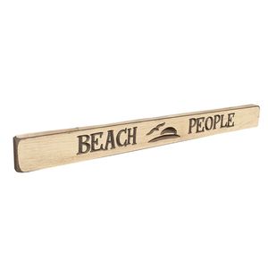 18" USA BEACH PEOPLE BARNWOOD SIGN 1