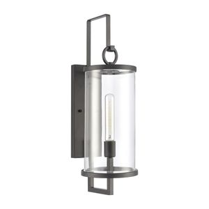 Hopkins 24'' High 1-Light Outdoor Sconce - Charcoal Black 2