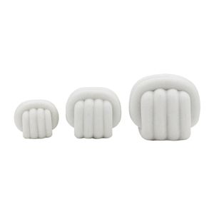 BARNETRIDGE SET OF 3 WHITE DECOR 5 (IN) 3