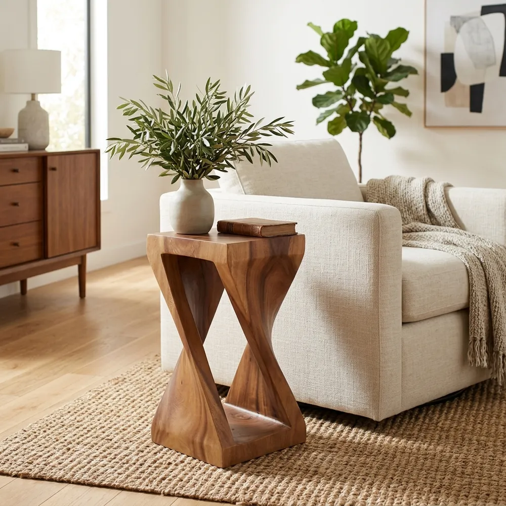 CALTONRUN BROWN ACCENT TABLE 24 (IN)