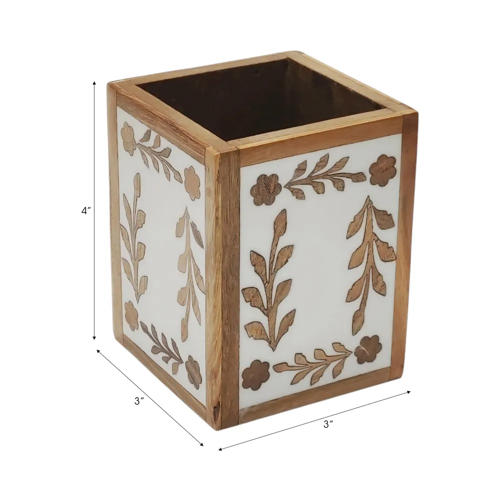 DRAKEHAM BROWN PENCIL CUP 4 (IN)