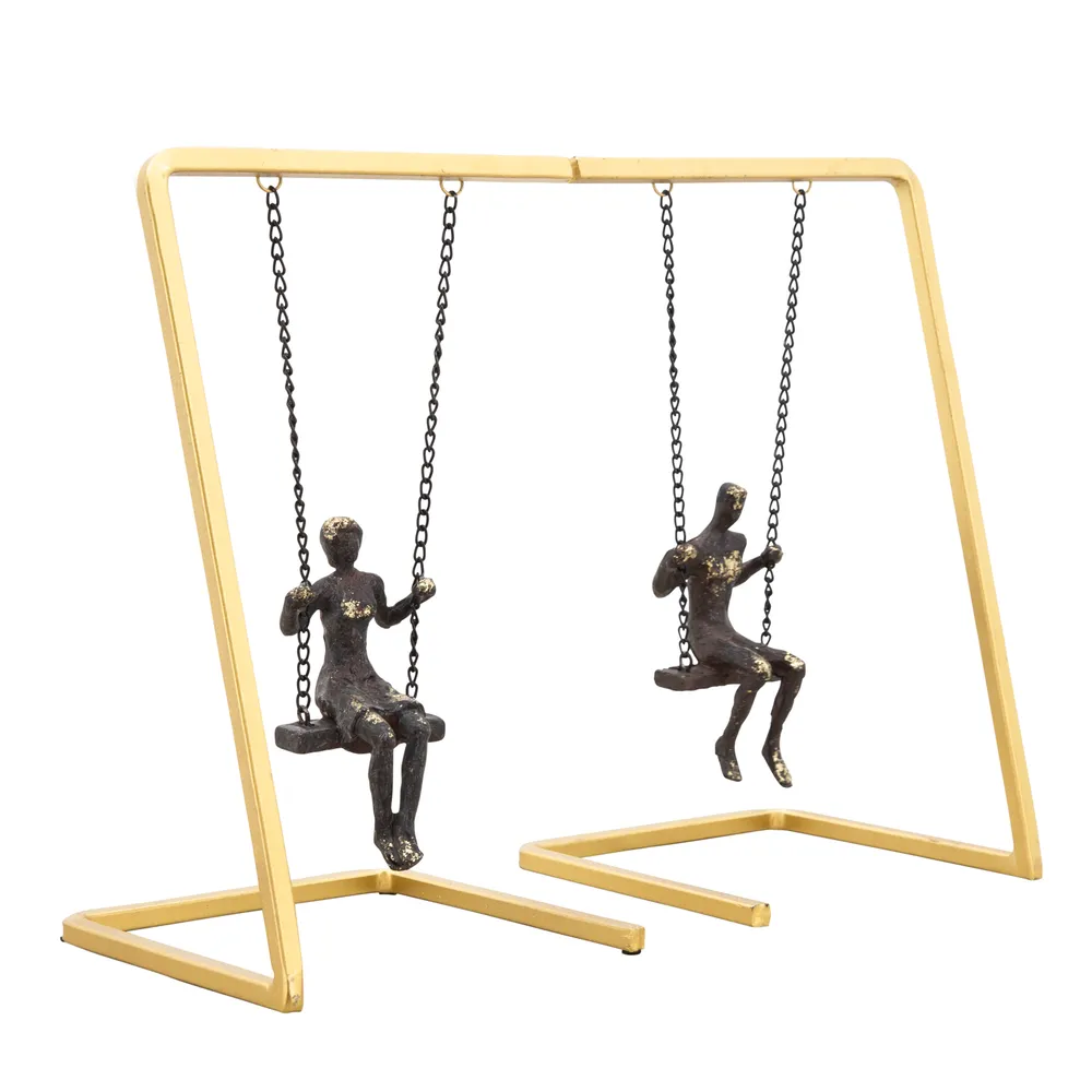 COVEFORD SET OF 2 GOLD BOOKENDS 10 (IN)