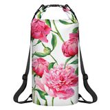 10L WATERPROOF DRY BAG WITH DETACHABLE STRAP - WATERCOLOR HIBISCUS 1