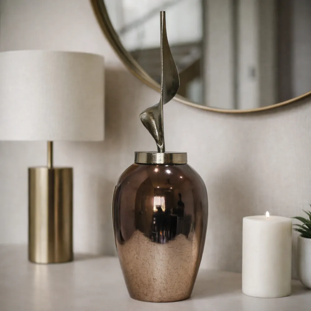 GUNNARGROVE GRAY GLASS VASE 26 (IN)