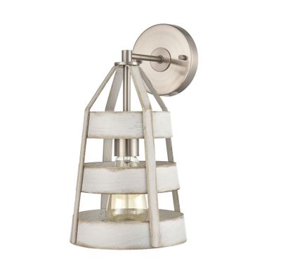 Brigantine 14″ High 1-Light Sconce - Satin Nickel