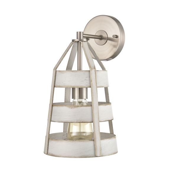 Brigantine 14'' High 1-Light Sconce - Satin Nickel