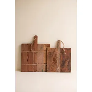 Set of 2 Recycled Wood Cheese Boards 4