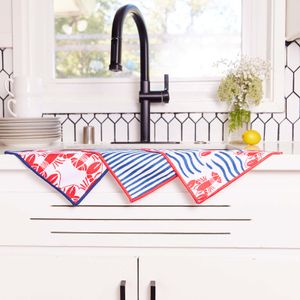 Lobster Waves Eco Dish Cloth (Set of 3) 3