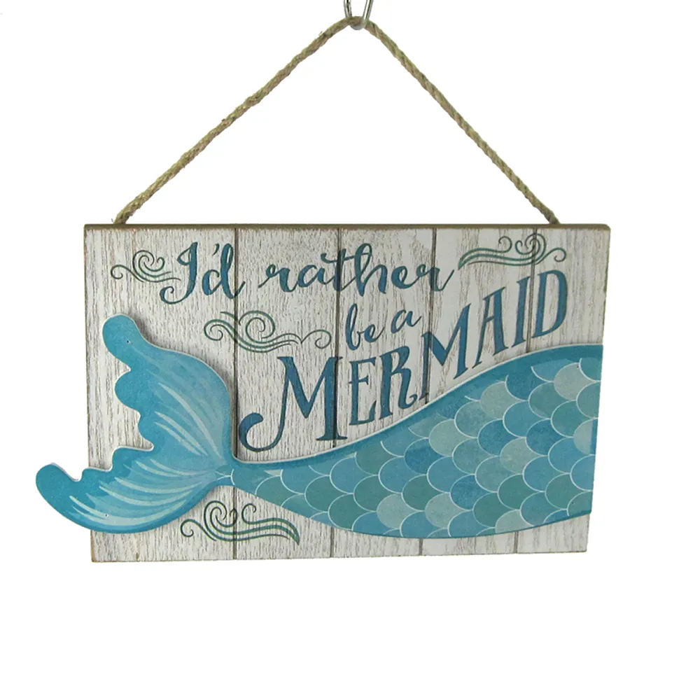 10.25" MERMAID TAIL PLAQUE