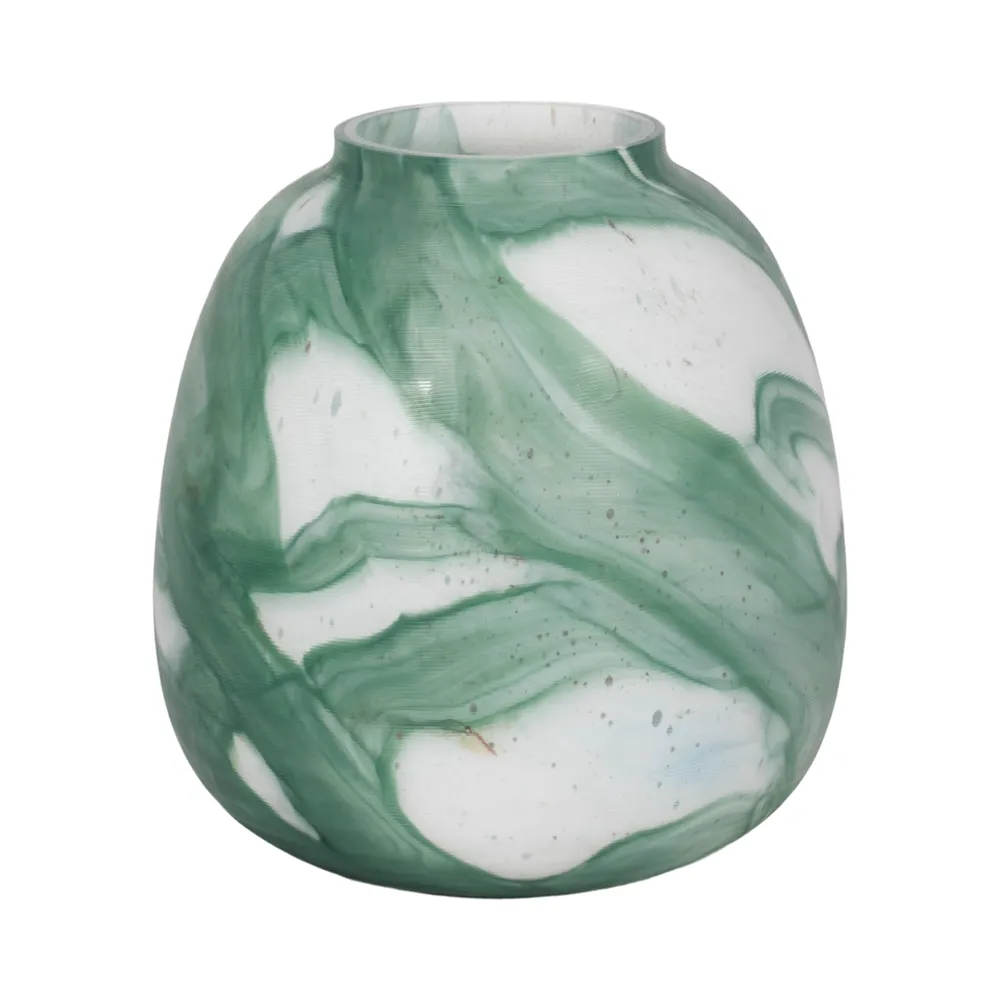 LOCHFIELD GREEN GLASS VASE 13 (IN)