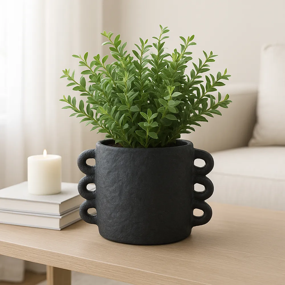 ARLOWHAVEN BLACK PLANTER 7 (IN)