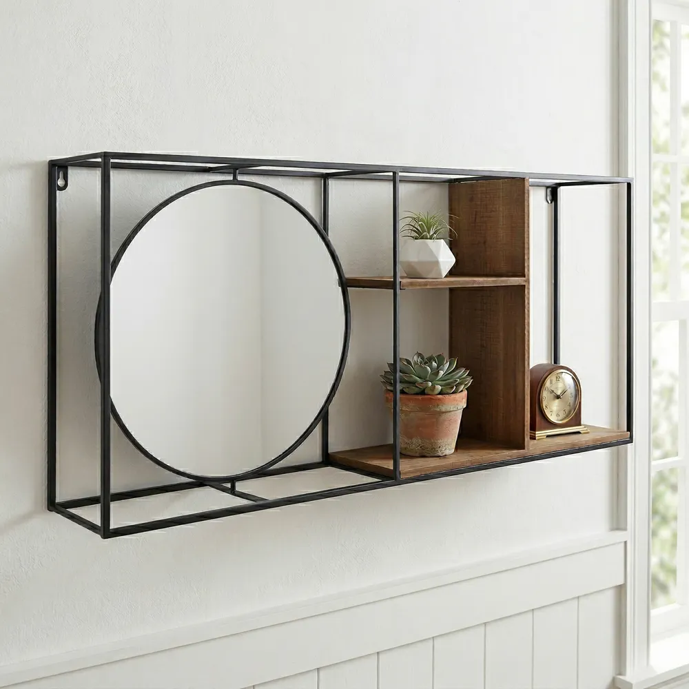 RAYMONDWELL BROWN WALL SHELF 16 (IN)