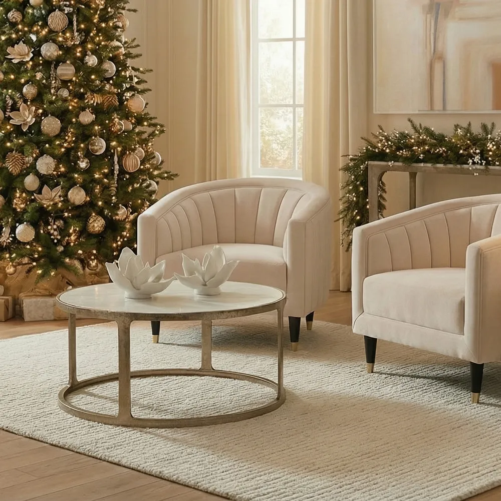 NELSONWAY GOLD COFFEE TABLE 20 (IN)