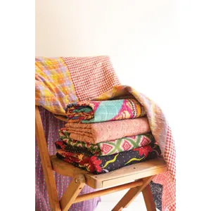 Recycled Kantha Throws / Assorted Sizes and Patterns 2