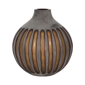 HAMDENSIDE GRAY GLASS VASE 12 (IN) 1