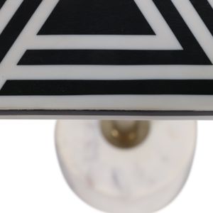 KELLERRUN WHITE TABLE 25 (IN) 7