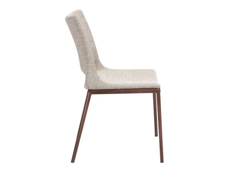 Ace Dining Chair Beige & Walnut 3