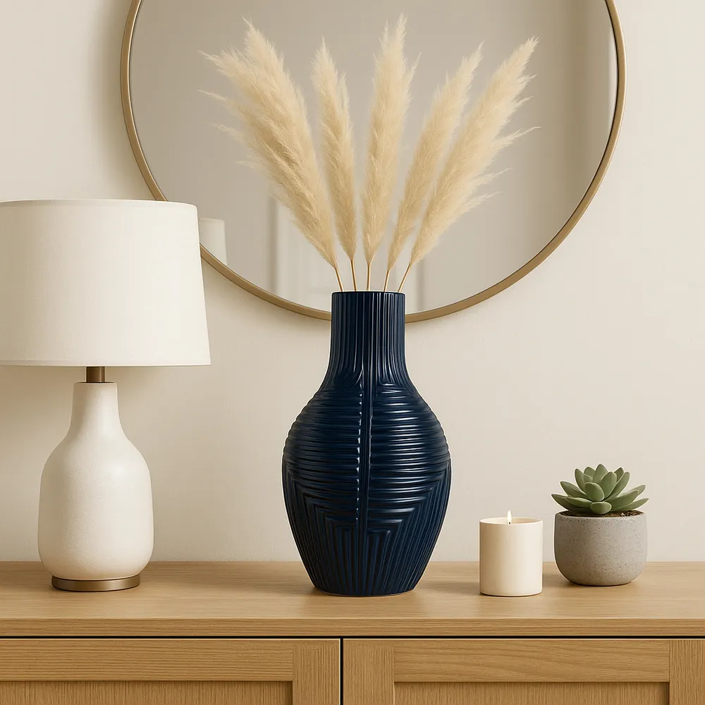 ROBINFIELD BLUE VASE 16 (IN)