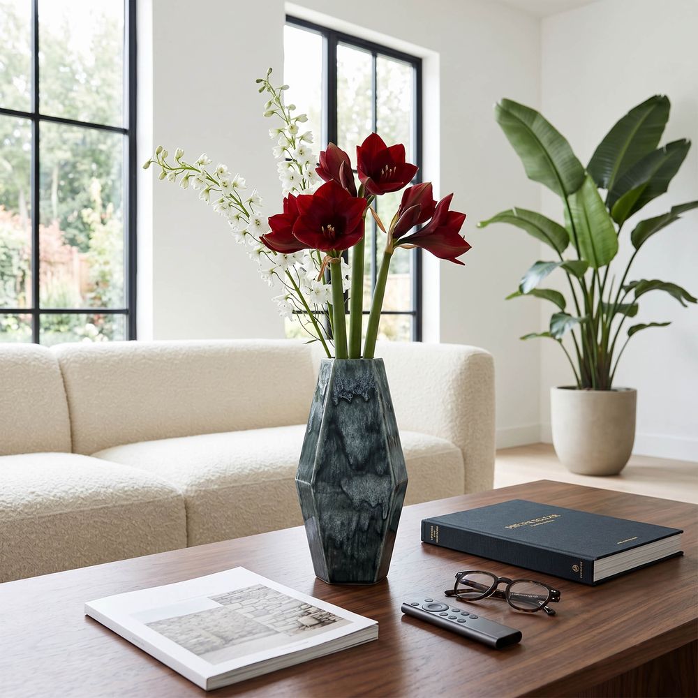EASTONBURN GREEN VASE 12 (IN)
