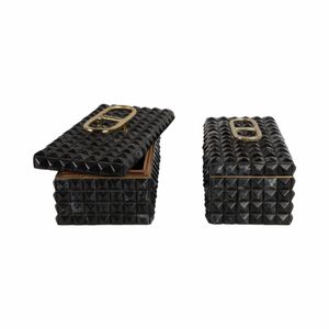 FABIANMILL SET OF 2 GRAY BOXES 6 (IN) 4