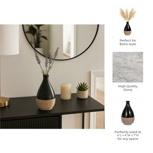 ROBINBEACH BROWN VASE 7 (IN) 9