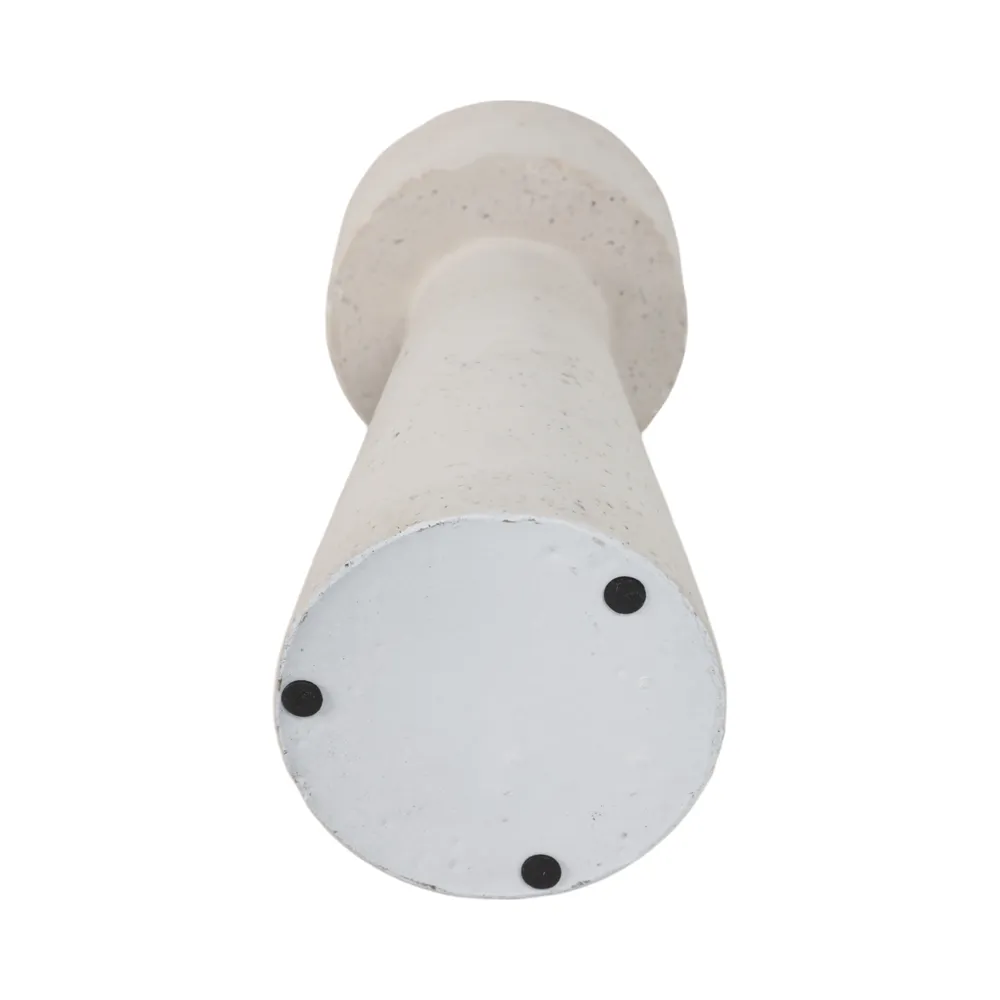 CARLIN WHITE CANDLE HOLDER 12 (IN)