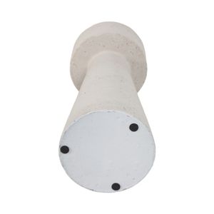 CARLIN WHITE CANDLE HOLDER 12 (IN) 8