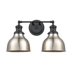 Haralson 17'' Wide 2-Light Vanity Light - Charcoal 2