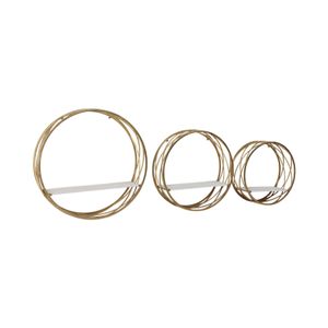 HAMPTONMORE SET OF 3 WHITE WALL SHELF 6 (IN) 3