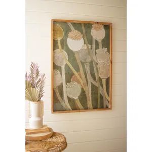Poppy Print Under Glass 1