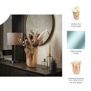 DAXTONROSE TAN GLASS VASE 10 (IN) 10