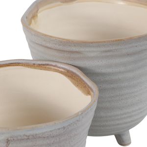 REXDALE SET OF 2 IVORY PLANTER 6 (IN) 6