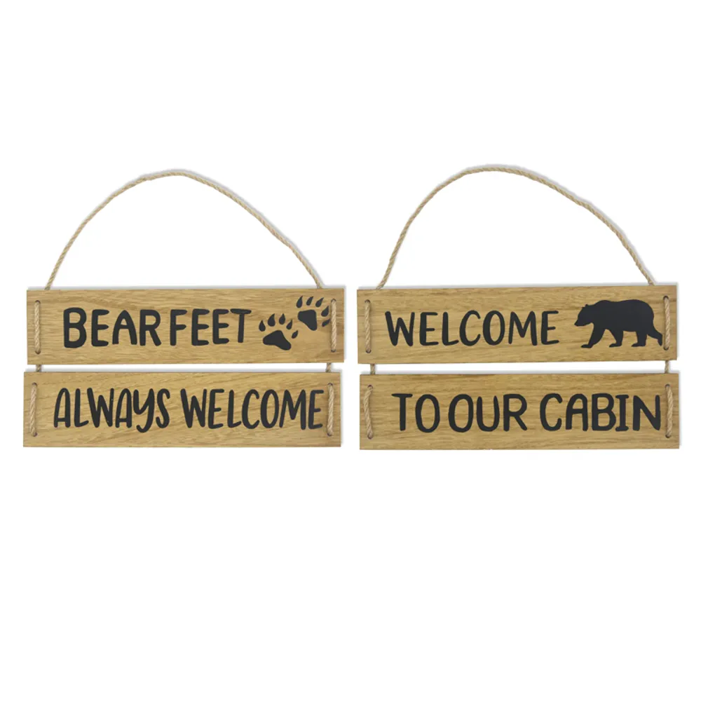 12" BEAR SIGNS 2-ASST