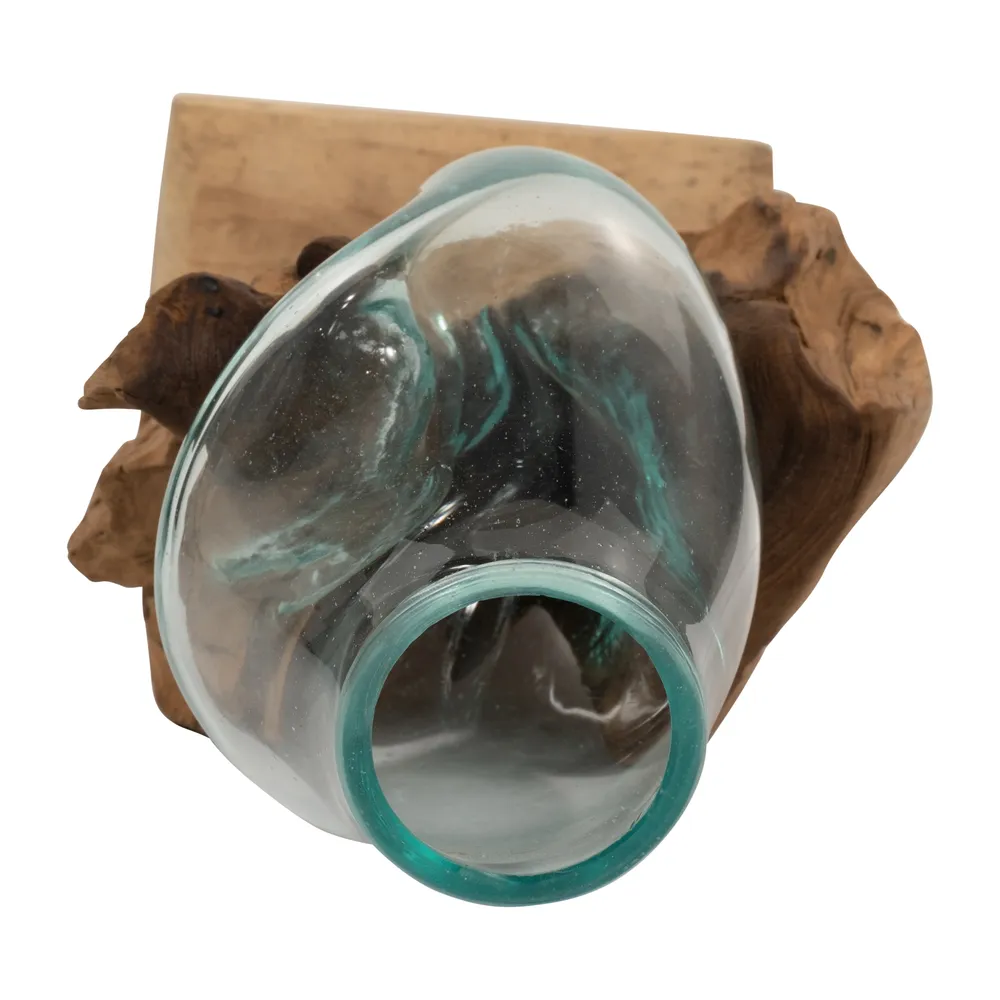 BARRONFORD BROWN GLASS VASE 12 (IN)