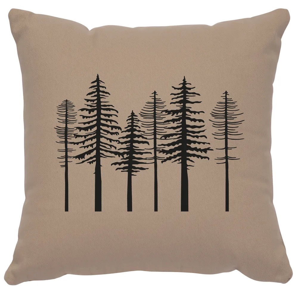 Image Pillow - Trees - Cotton Alabaster