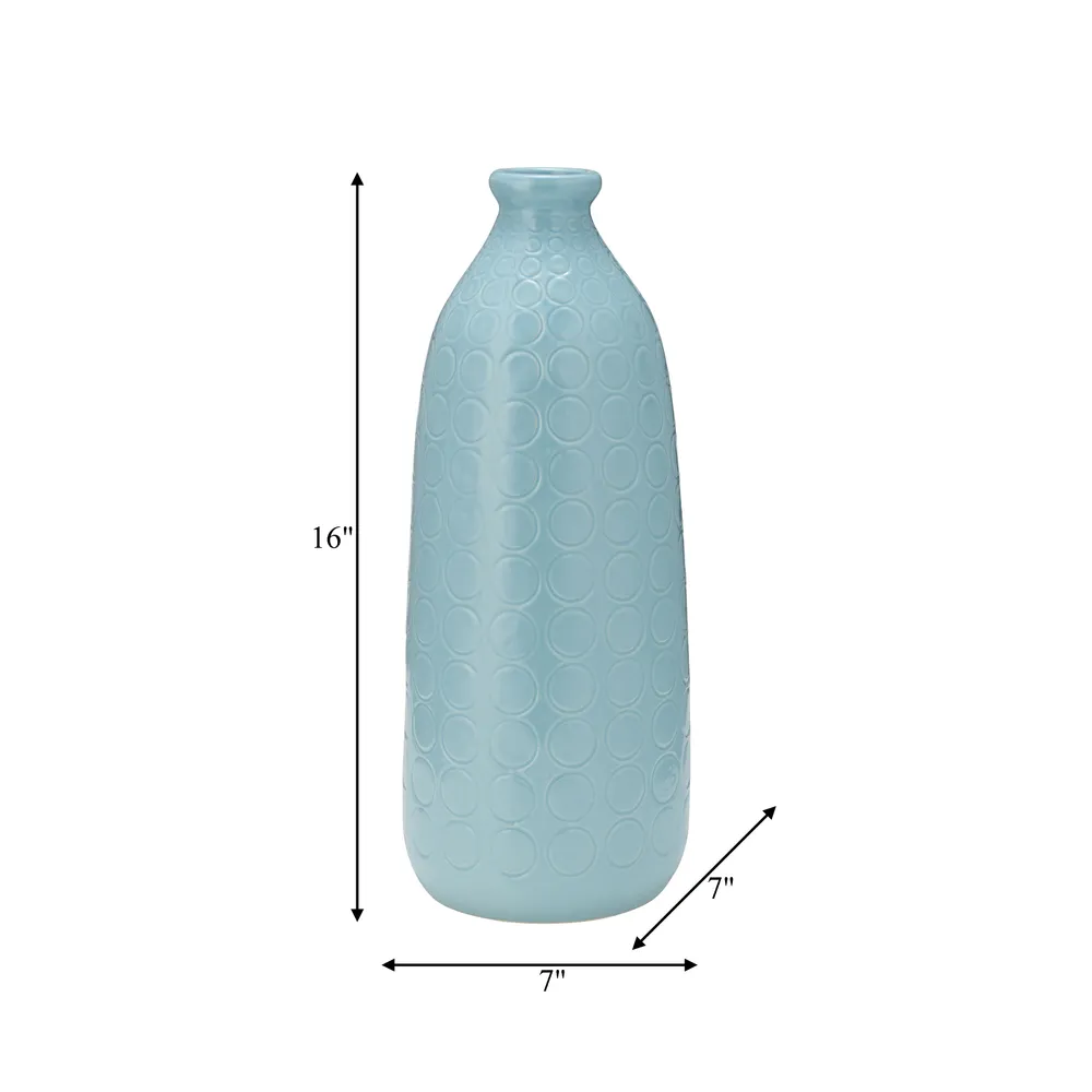 HOUSTONWOOD BLUE VASE 16 (IN)