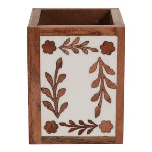 DRAKEHAM BROWN PENCIL CUP 4 (IN) 4