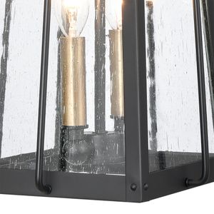 Kirkdale 9'' Wide 2-Light Outdoor Pendant - Matte Black 5