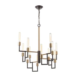 Congruency 29'' Wide 12-Light Chandelier - Oil Rubbed Bronze 2