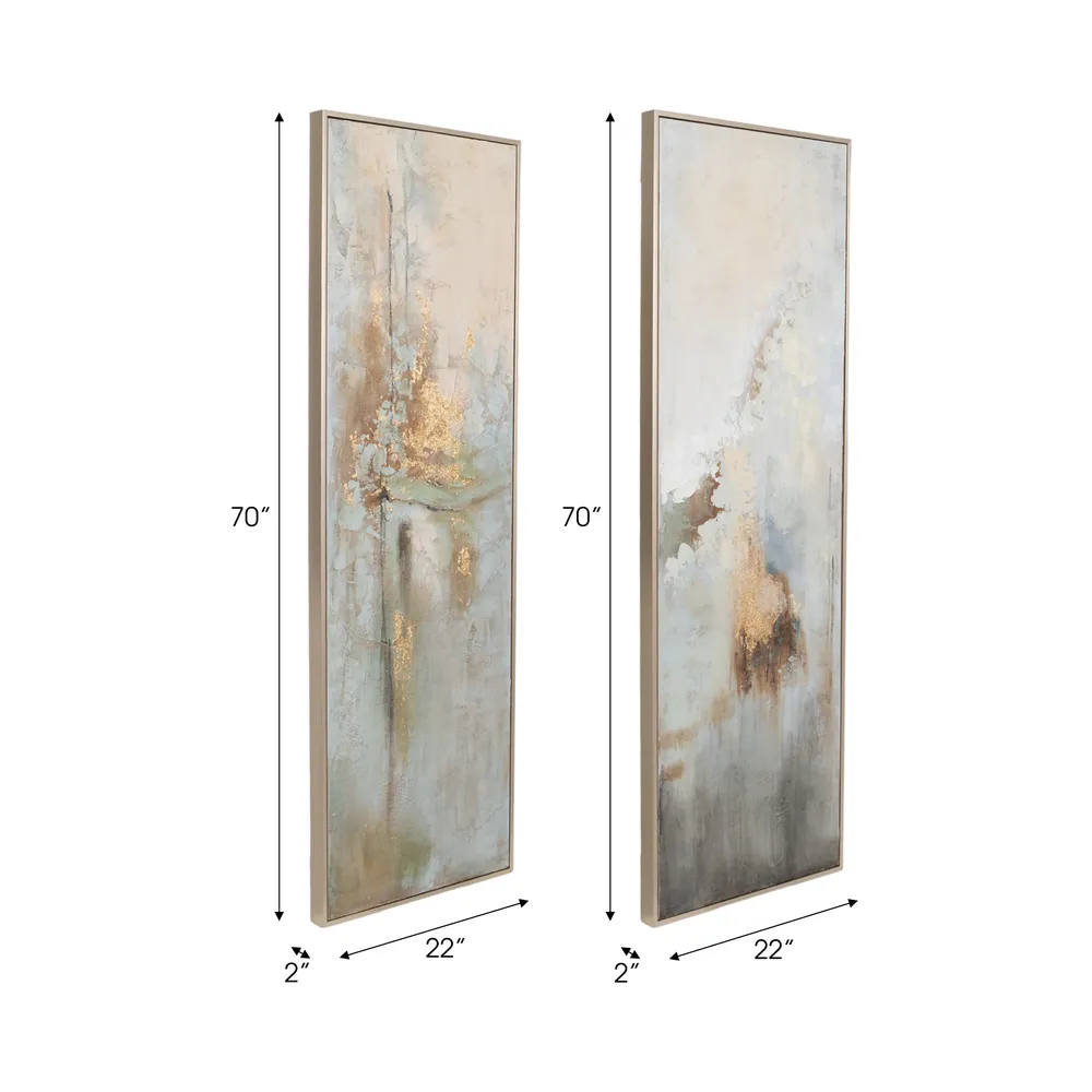 ELDERBEACH SET OF 2 BROWN ART 70 (IN)